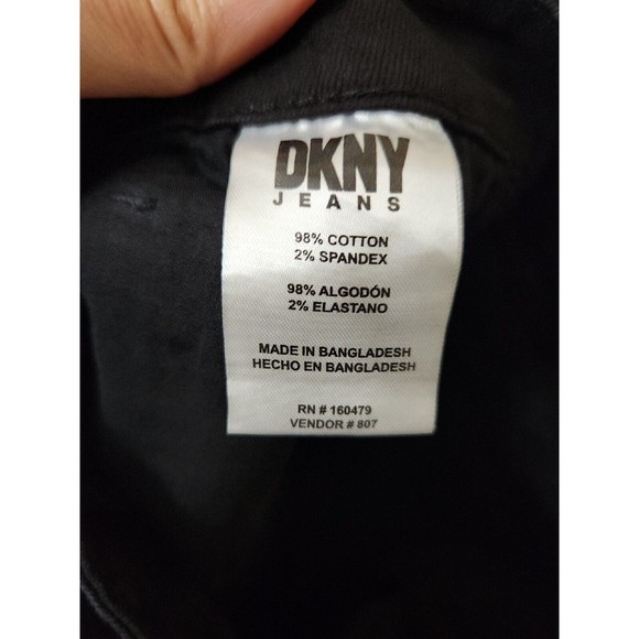 DKNY Duane Jeans Mens 36x34 Black Stretch Straight Fit NEW - Picture 9 of 10